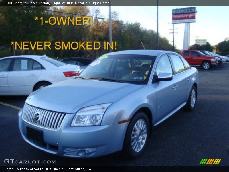 Light Ice Blue Metallic / Light Camel 2008 Mercury Sable Sedan