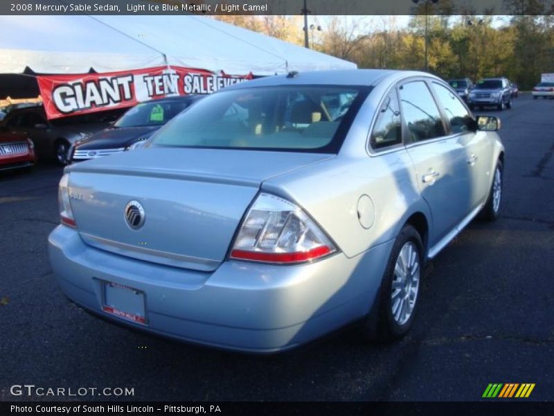 Light Ice Blue Metallic / Light Camel 2008 Mercury Sable Sedan