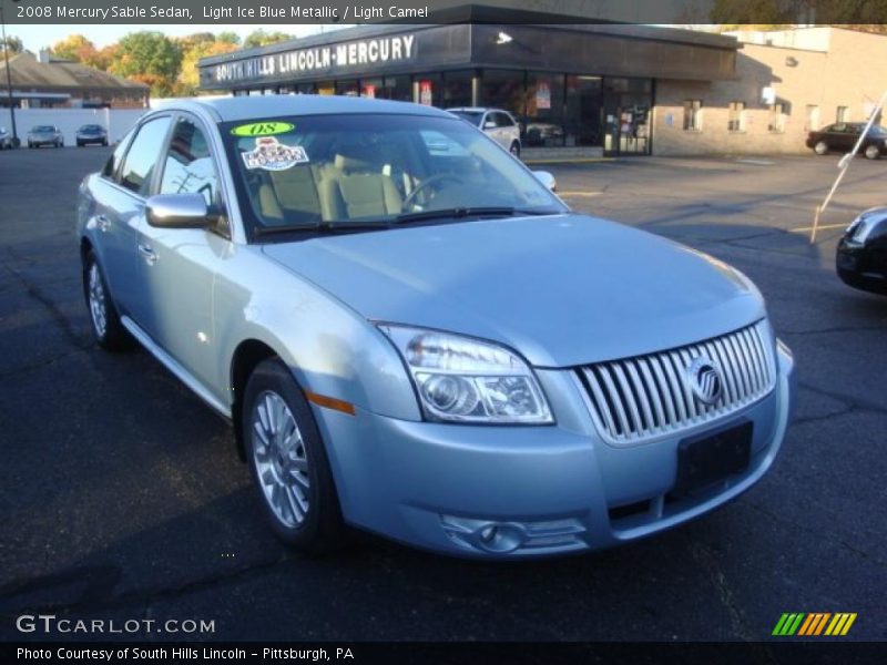 Light Ice Blue Metallic / Light Camel 2008 Mercury Sable Sedan