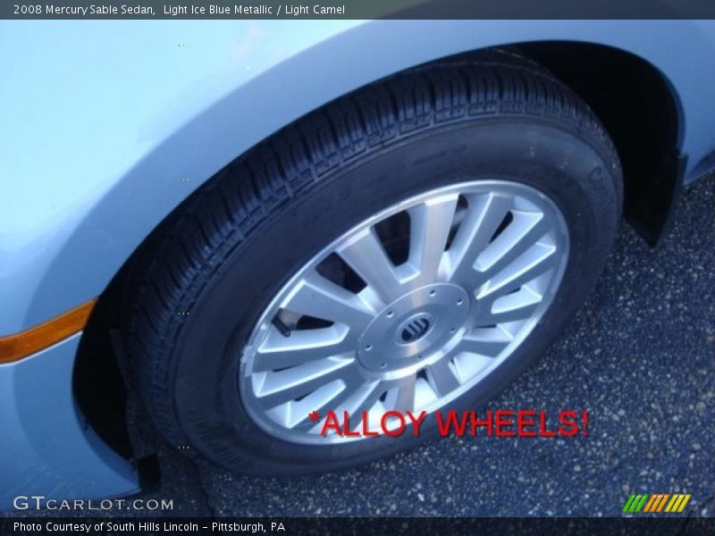 Light Ice Blue Metallic / Light Camel 2008 Mercury Sable Sedan