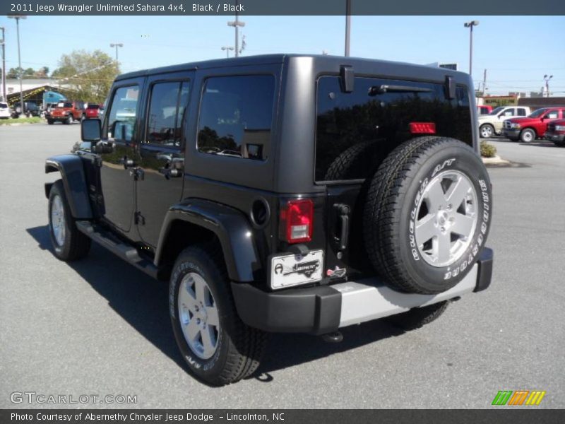 Black / Black 2011 Jeep Wrangler Unlimited Sahara 4x4