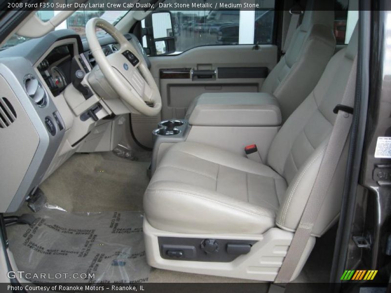 Medium Stone Interior - 2008 F350 Super Duty Lariat Crew Cab Dually 