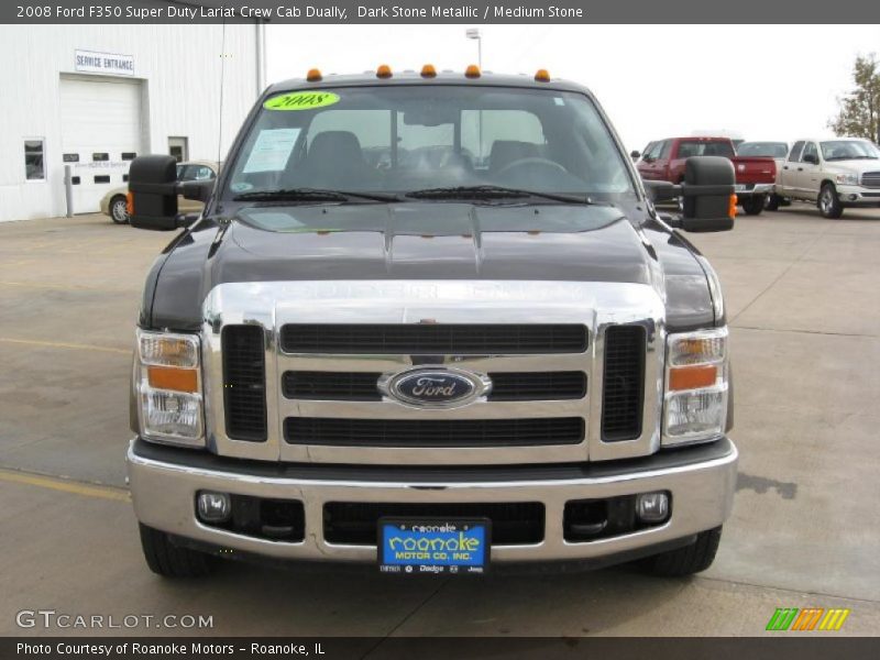 Dark Stone Metallic / Medium Stone 2008 Ford F350 Super Duty Lariat Crew Cab Dually