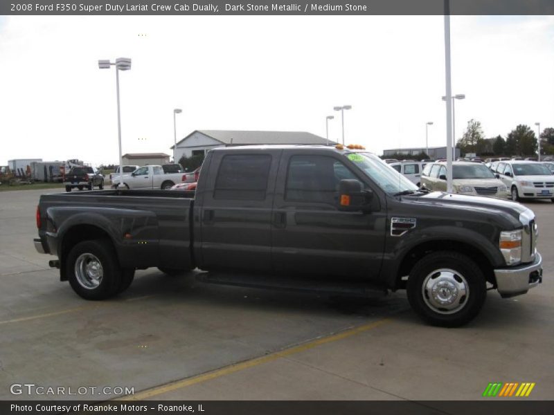 Dark Stone Metallic / Medium Stone 2008 Ford F350 Super Duty Lariat Crew Cab Dually