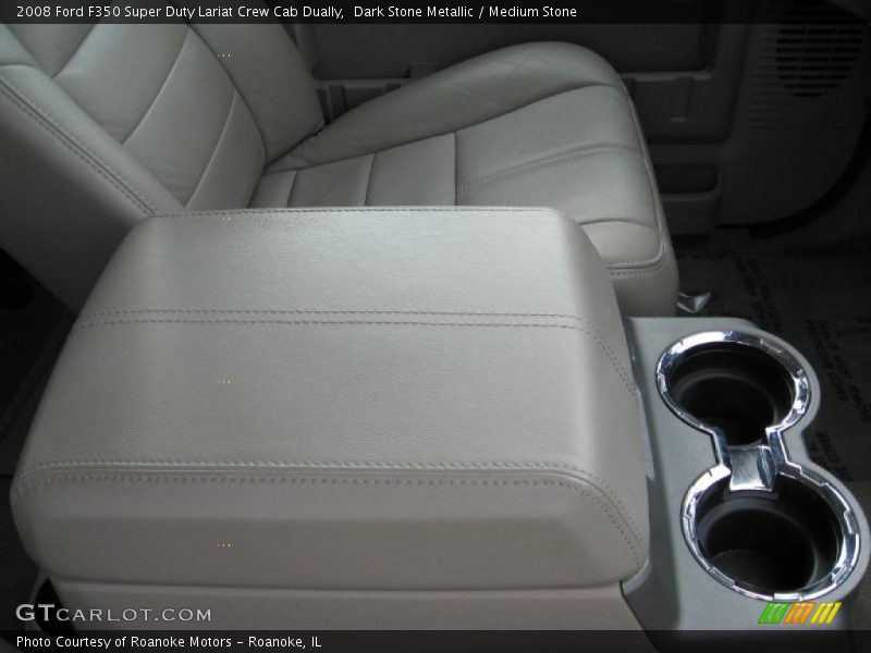 Dark Stone Metallic / Medium Stone 2008 Ford F350 Super Duty Lariat Crew Cab Dually