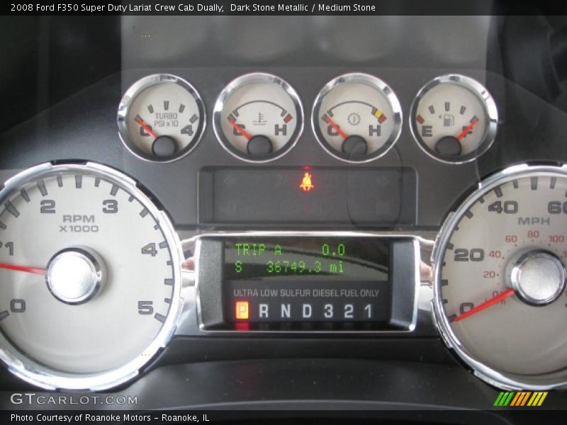 Dark Stone Metallic / Medium Stone 2008 Ford F350 Super Duty Lariat Crew Cab Dually