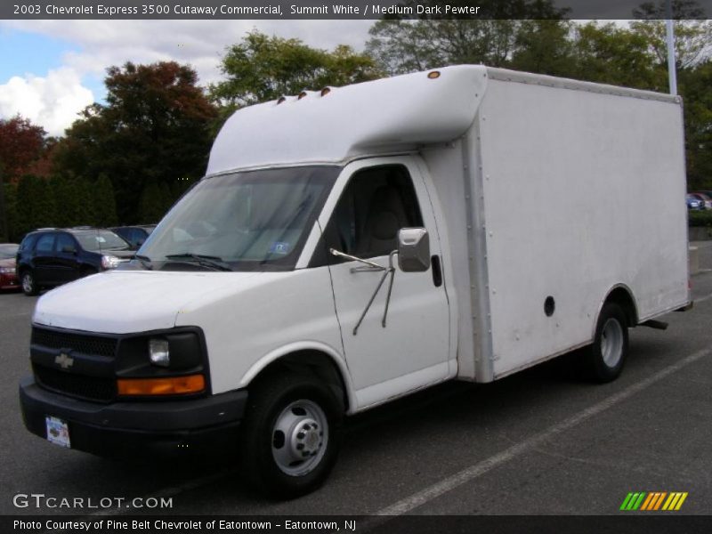 Summit White / Medium Dark Pewter 2003 Chevrolet Express 3500 Cutaway Commercial