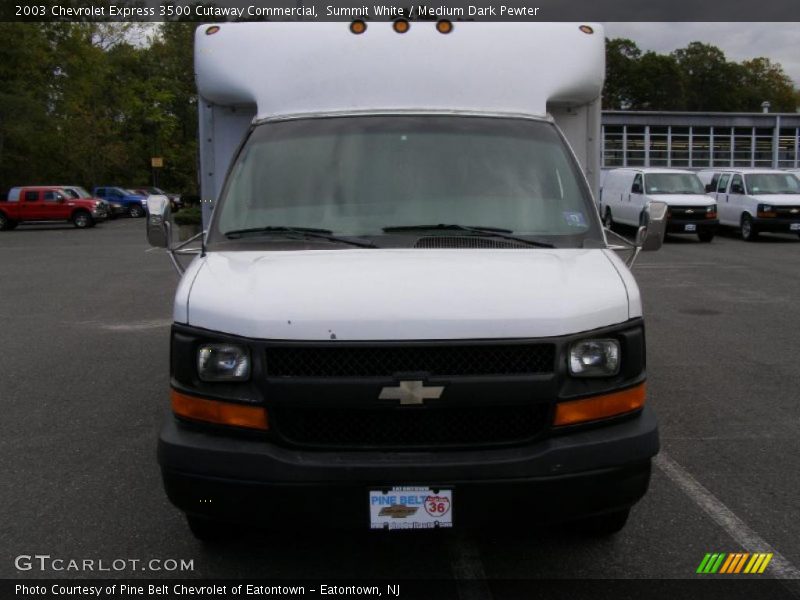 Summit White / Medium Dark Pewter 2003 Chevrolet Express 3500 Cutaway Commercial