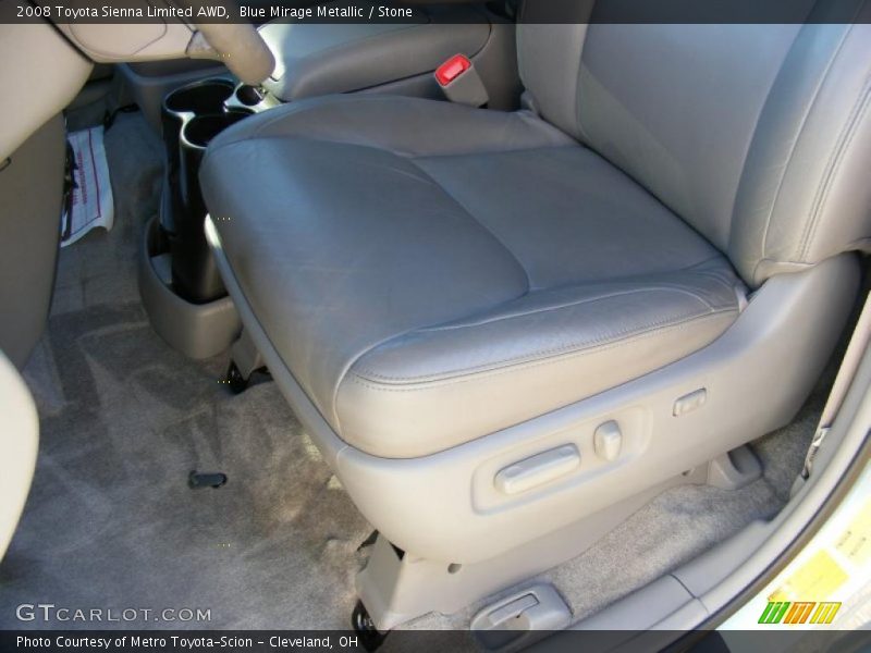 Blue Mirage Metallic / Stone 2008 Toyota Sienna Limited AWD