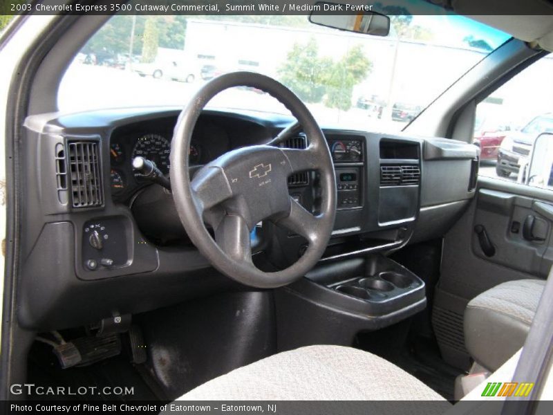 Summit White / Medium Dark Pewter 2003 Chevrolet Express 3500 Cutaway Commercial