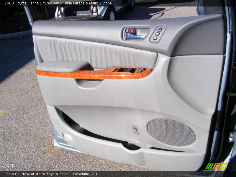 Blue Mirage Metallic / Stone 2008 Toyota Sienna Limited AWD