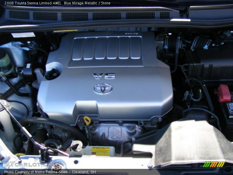 Blue Mirage Metallic / Stone 2008 Toyota Sienna Limited AWD
