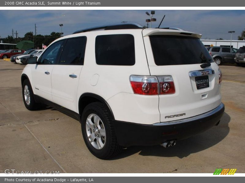 Summit White / Light Titanium 2008 GMC Acadia SLE