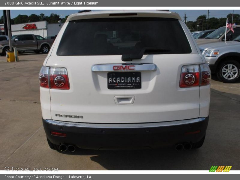 Summit White / Light Titanium 2008 GMC Acadia SLE