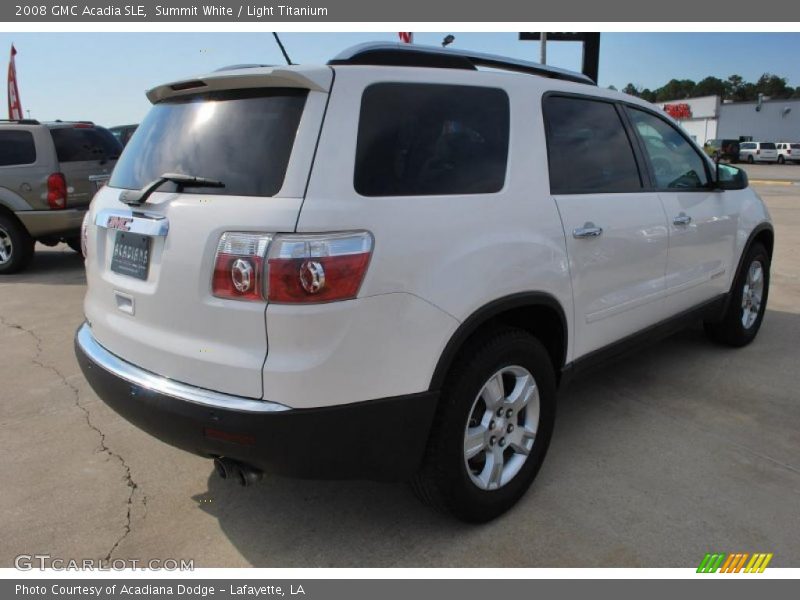 Summit White / Light Titanium 2008 GMC Acadia SLE