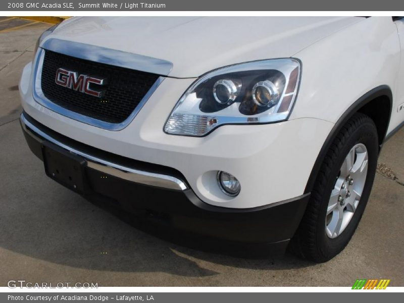 Summit White / Light Titanium 2008 GMC Acadia SLE
