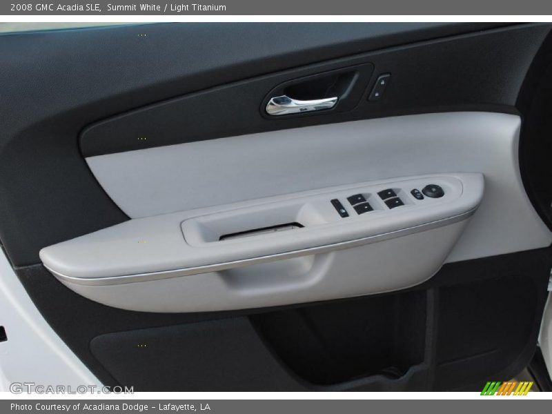 Summit White / Light Titanium 2008 GMC Acadia SLE