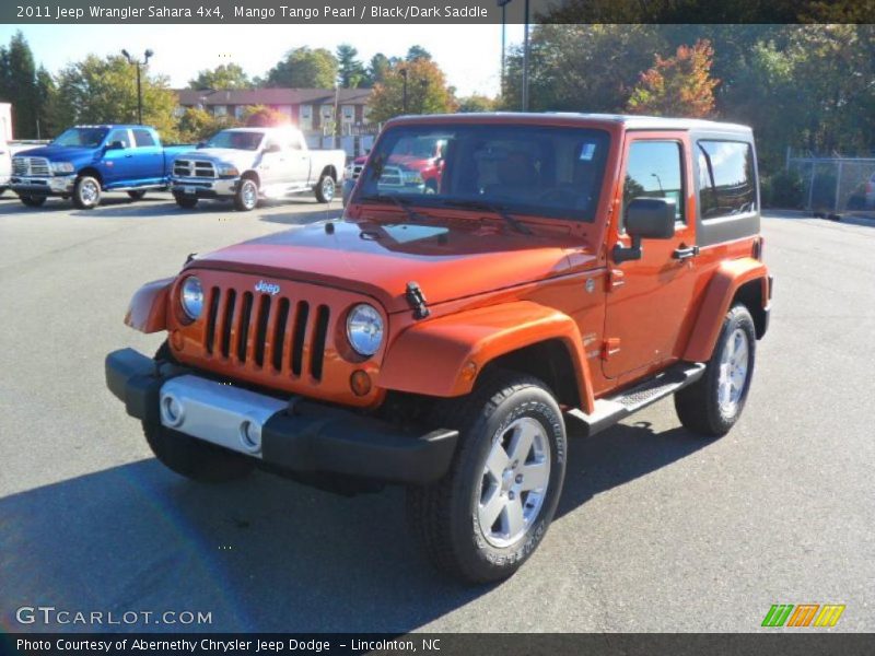 Mango Tango Pearl / Black/Dark Saddle 2011 Jeep Wrangler Sahara 4x4