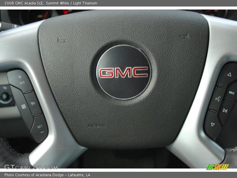 Summit White / Light Titanium 2008 GMC Acadia SLE