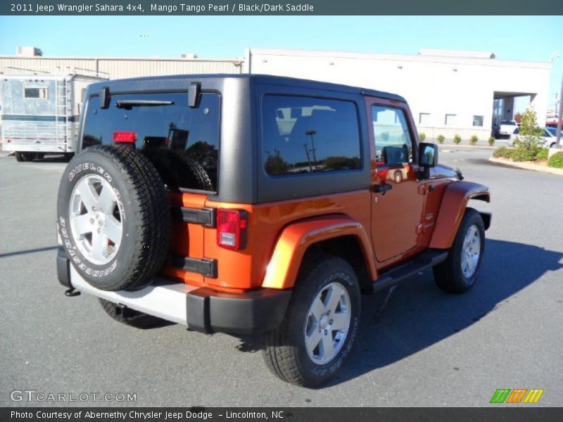 Mango Tango Pearl / Black/Dark Saddle 2011 Jeep Wrangler Sahara 4x4