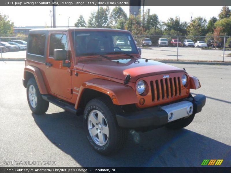Mango Tango Pearl / Black/Dark Saddle 2011 Jeep Wrangler Sahara 4x4