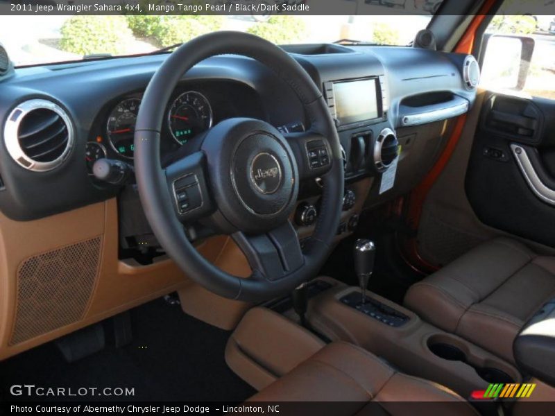 Mango Tango Pearl / Black/Dark Saddle 2011 Jeep Wrangler Sahara 4x4