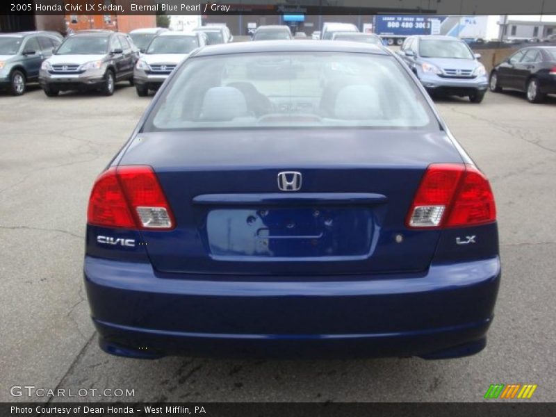 Eternal Blue Pearl / Gray 2005 Honda Civic LX Sedan