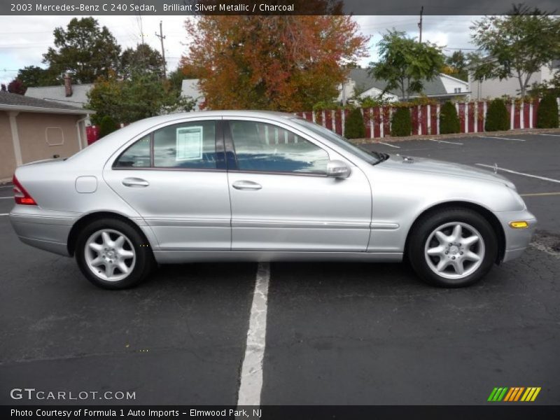 Brilliant Silver Metallic / Charcoal 2003 Mercedes-Benz C 240 Sedan