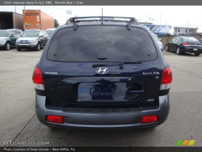 Moonlit Blue / Gray 2005 Hyundai Santa Fe GLS 4WD
