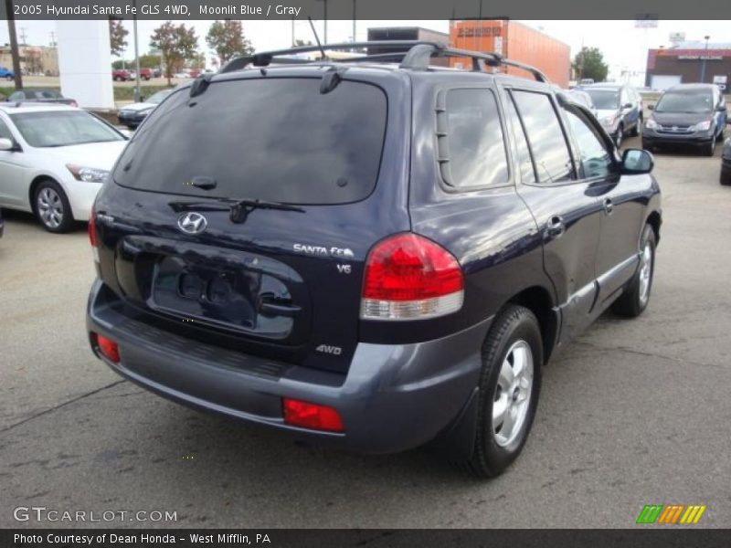 Moonlit Blue / Gray 2005 Hyundai Santa Fe GLS 4WD