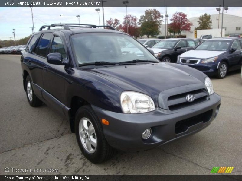 Moonlit Blue / Gray 2005 Hyundai Santa Fe GLS 4WD