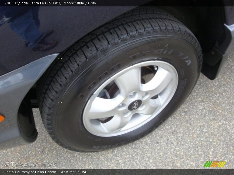 Moonlit Blue / Gray 2005 Hyundai Santa Fe GLS 4WD