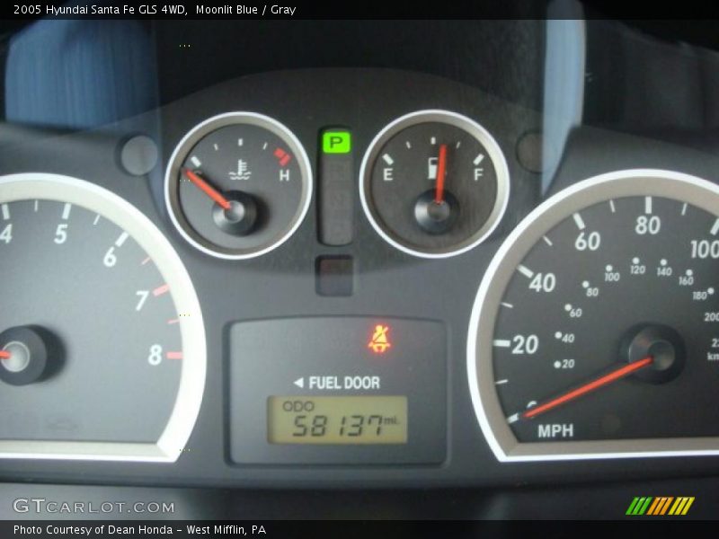 Moonlit Blue / Gray 2005 Hyundai Santa Fe GLS 4WD