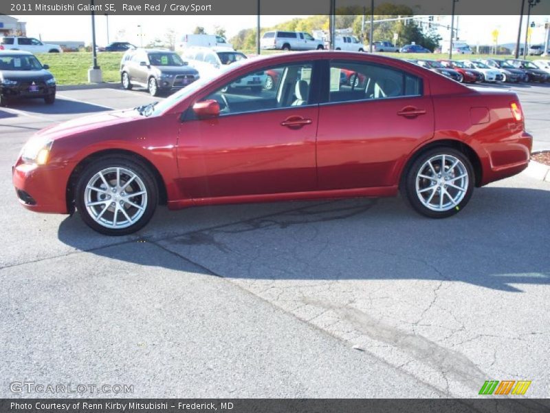 Rave Red / Gray Sport 2011 Mitsubishi Galant SE