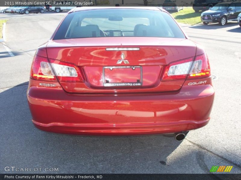 Rave Red / Gray Sport 2011 Mitsubishi Galant SE