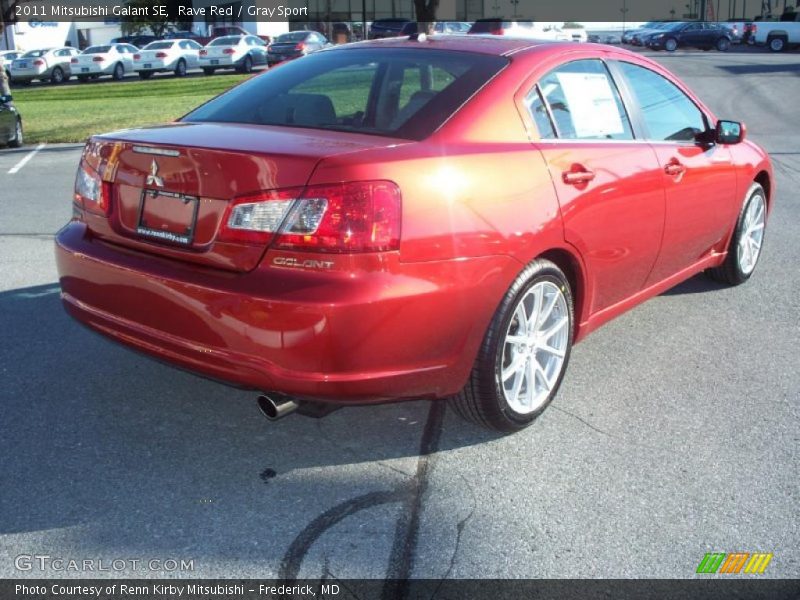 Rave Red / Gray Sport 2011 Mitsubishi Galant SE
