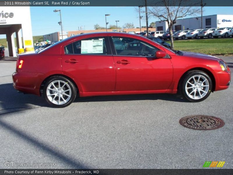 Rave Red / Gray Sport 2011 Mitsubishi Galant SE