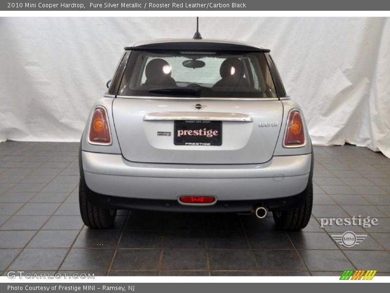 Pure Silver Metallic / Rooster Red Leather/Carbon Black 2010 Mini Cooper Hardtop