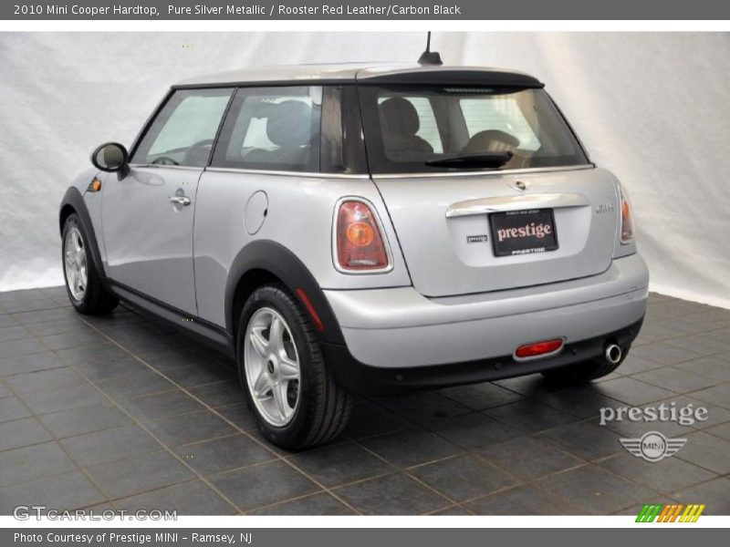 Pure Silver Metallic / Rooster Red Leather/Carbon Black 2010 Mini Cooper Hardtop