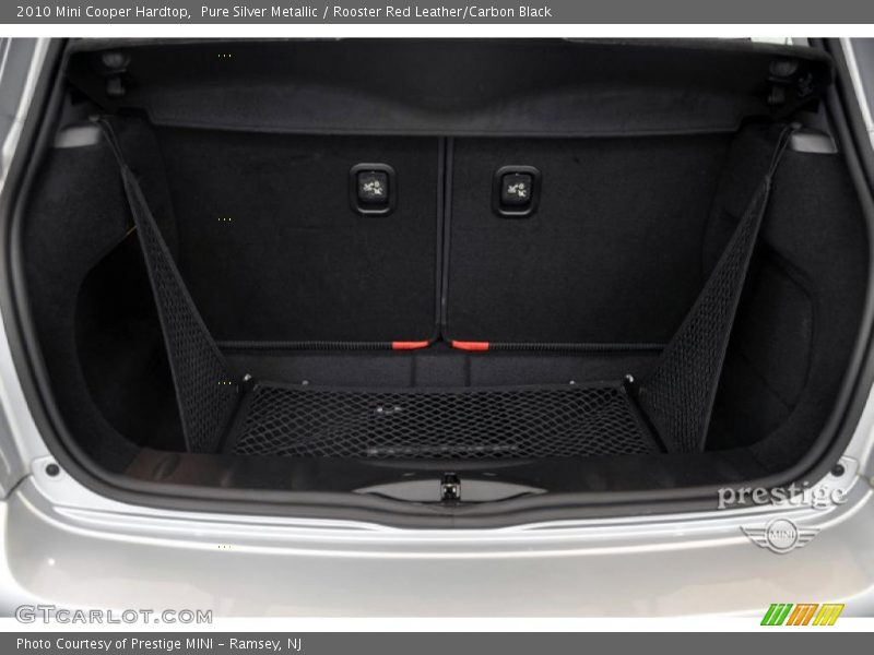 Pure Silver Metallic / Rooster Red Leather/Carbon Black 2010 Mini Cooper Hardtop