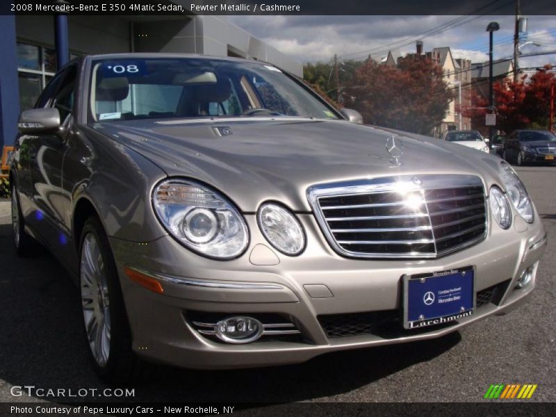 Pewter Metallic / Cashmere 2008 Mercedes-Benz E 350 4Matic Sedan