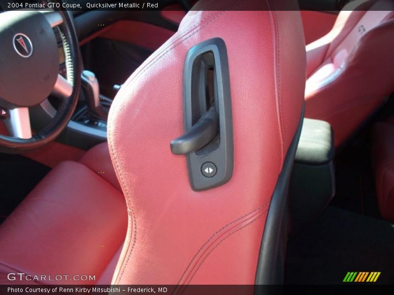  2004 GTO Coupe Red Interior