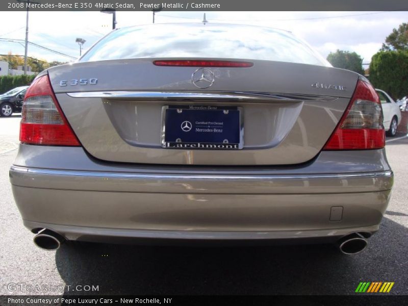 Pewter Metallic / Cashmere 2008 Mercedes-Benz E 350 4Matic Sedan