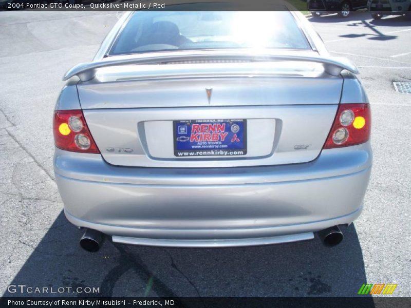 Quicksilver Metallic / Red 2004 Pontiac GTO Coupe