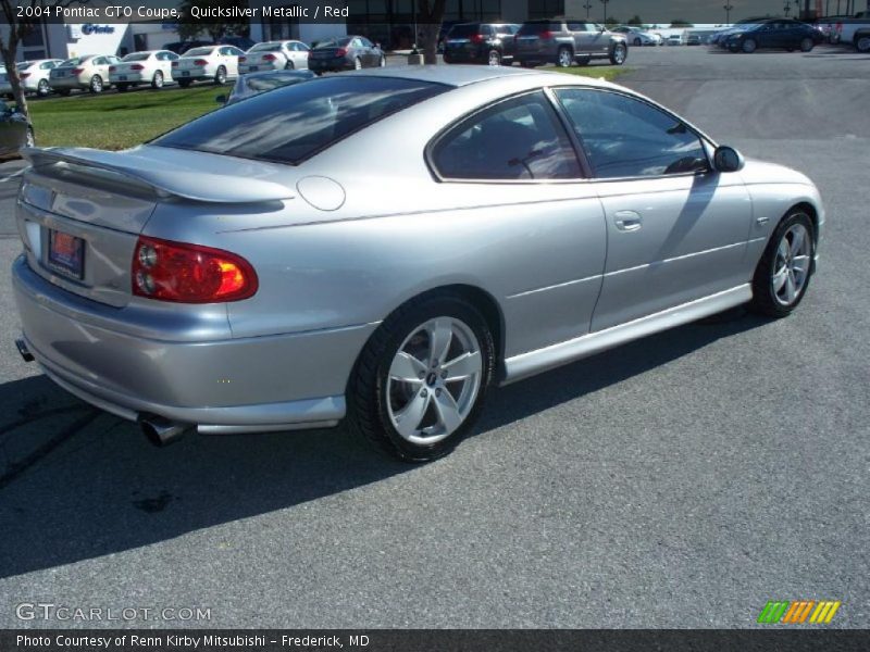 Quicksilver Metallic / Red 2004 Pontiac GTO Coupe