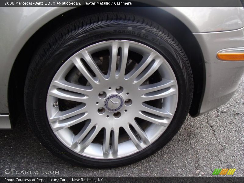 Pewter Metallic / Cashmere 2008 Mercedes-Benz E 350 4Matic Sedan