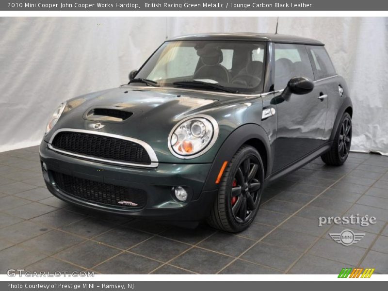 British Racing Green Metallic / Lounge Carbon Black Leather 2010 Mini Cooper John Cooper Works Hardtop