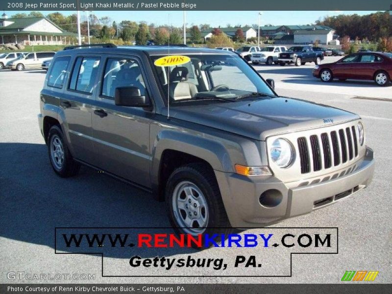 Light Khaki Metallic / Pastel Pebble Beige 2008 Jeep Patriot Sport