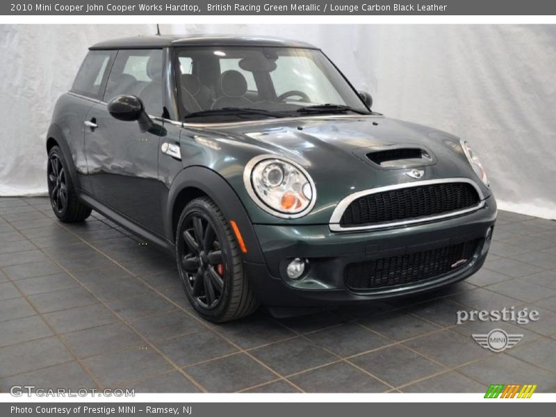 British Racing Green Metallic / Lounge Carbon Black Leather 2010 Mini Cooper John Cooper Works Hardtop