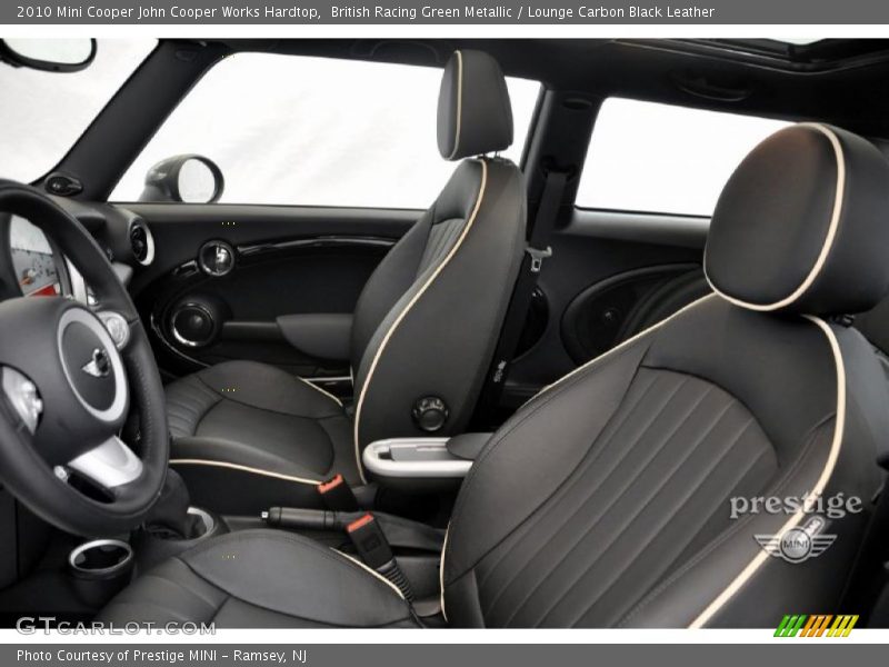British Racing Green Metallic / Lounge Carbon Black Leather 2010 Mini Cooper John Cooper Works Hardtop